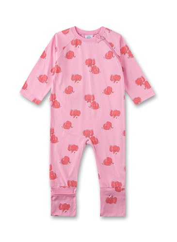 Sanetta Baby Mädchen Newborn Schlafstrampler Klappfüße 100% Bio-Baumwolle von Sanetta