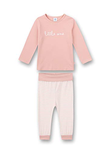 Sanetta Baby - Mädchen Schlafanzug Lang Rosa Baby und Kleinkind Schlafanz ge, Silver Pink, 80 EU von Sanetta