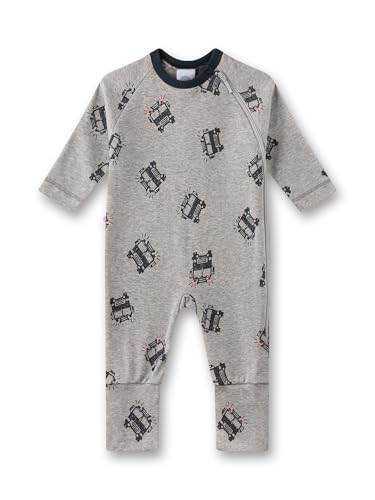 Sanetta Baby-Overall grau | Praktischer und bequemer Strampler aus 100% Baumwolle für Jungen. Baby Overall von Sanetta