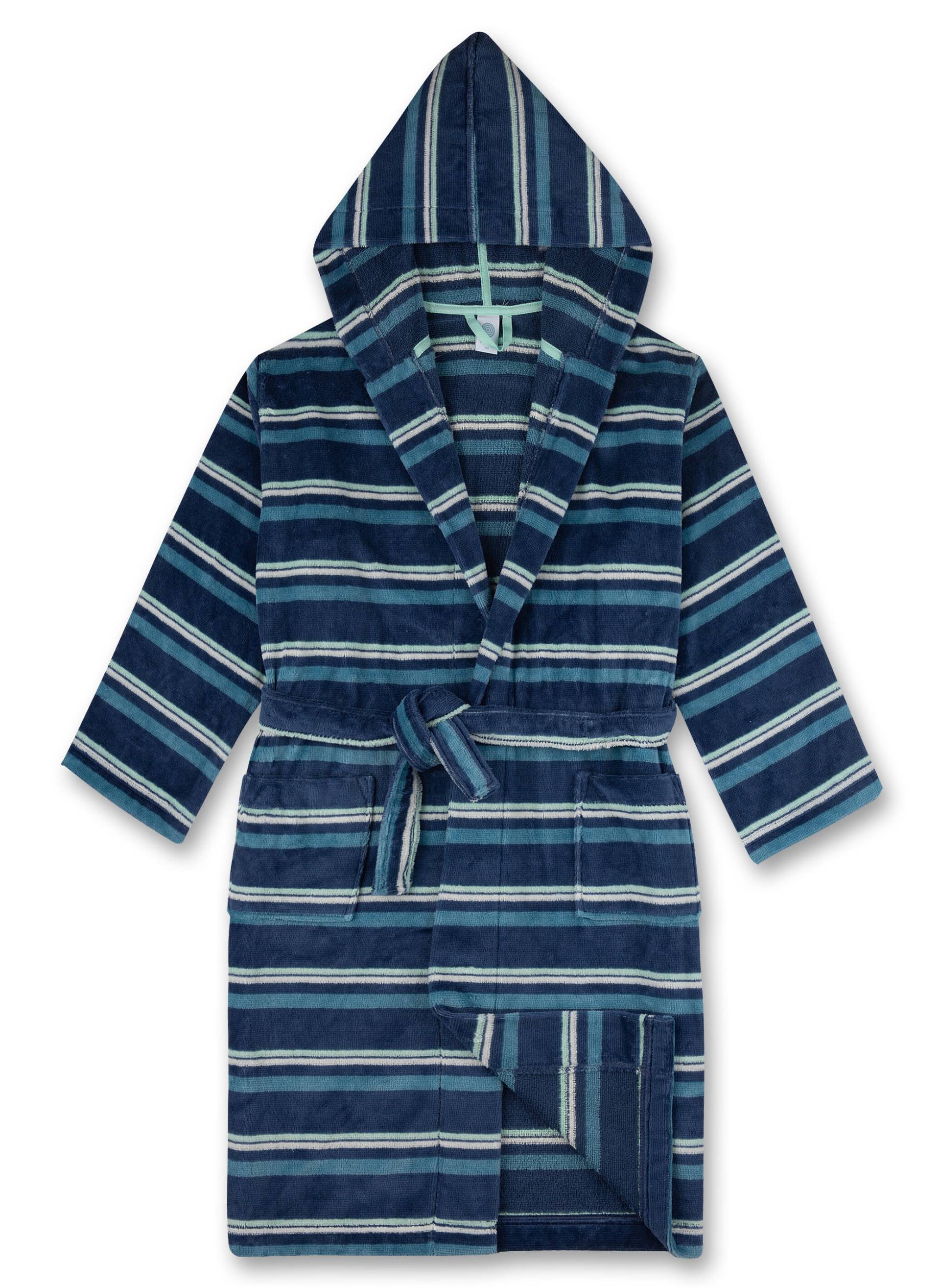 Sanetta - Bademantel/Morningcoat dark denim - Gr. - 176 von Sanetta