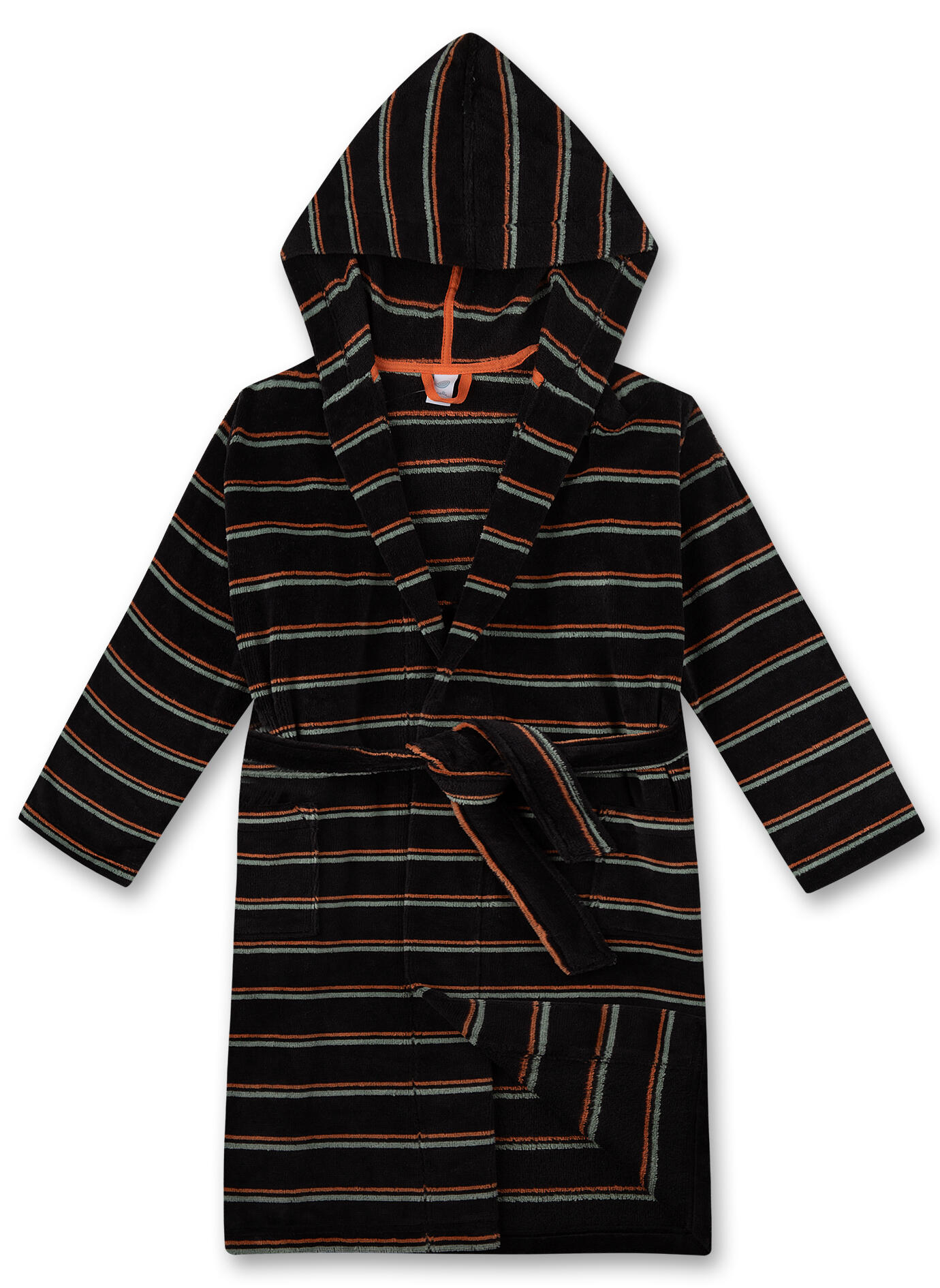 Sanetta - Bademantel/Morningcoat graphite blue - Gr. - 140 von Sanetta