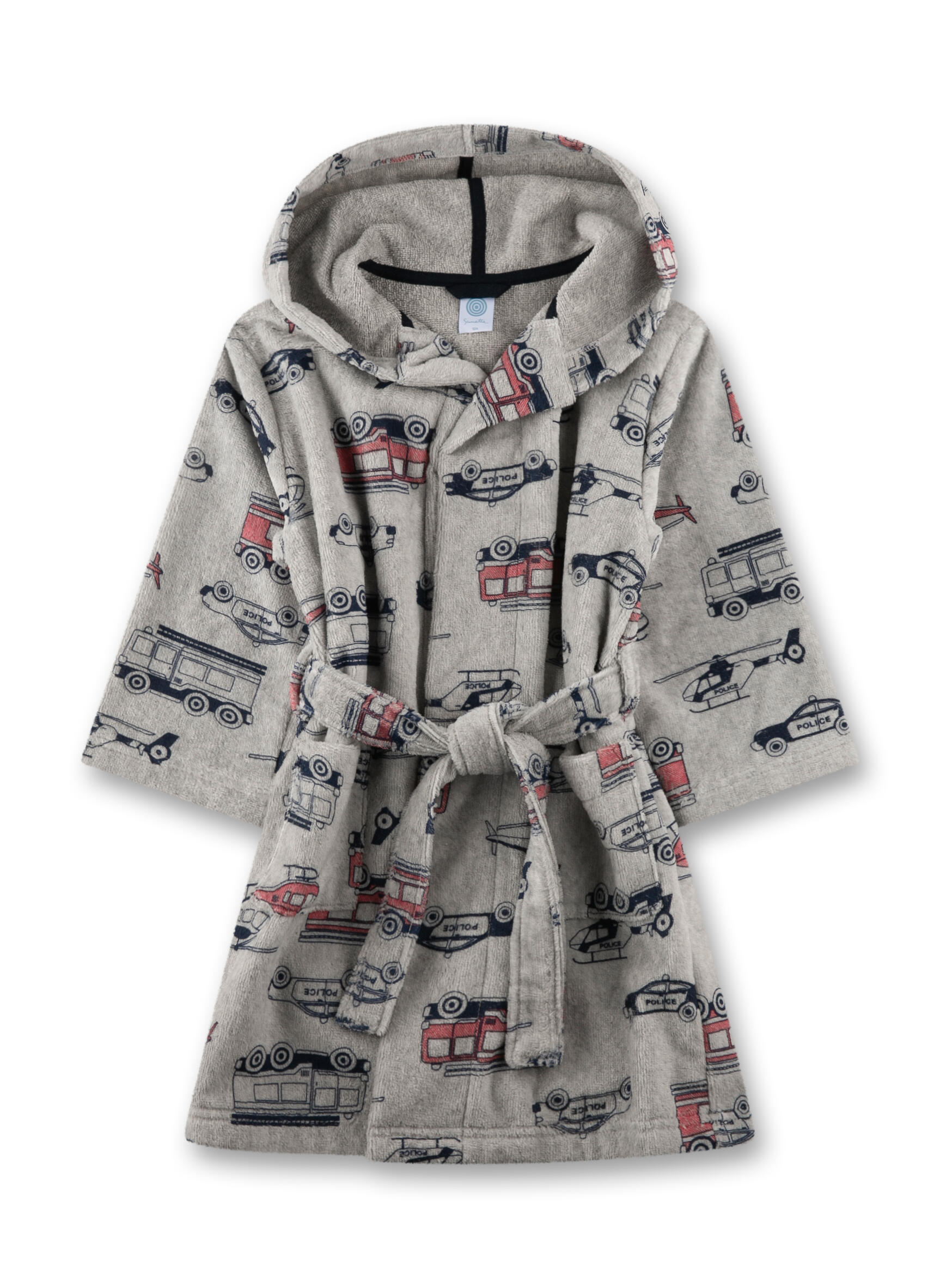 Sanetta - Bademantel/Morningcoat hellgrau melange - Gr. - 098 von Sanetta