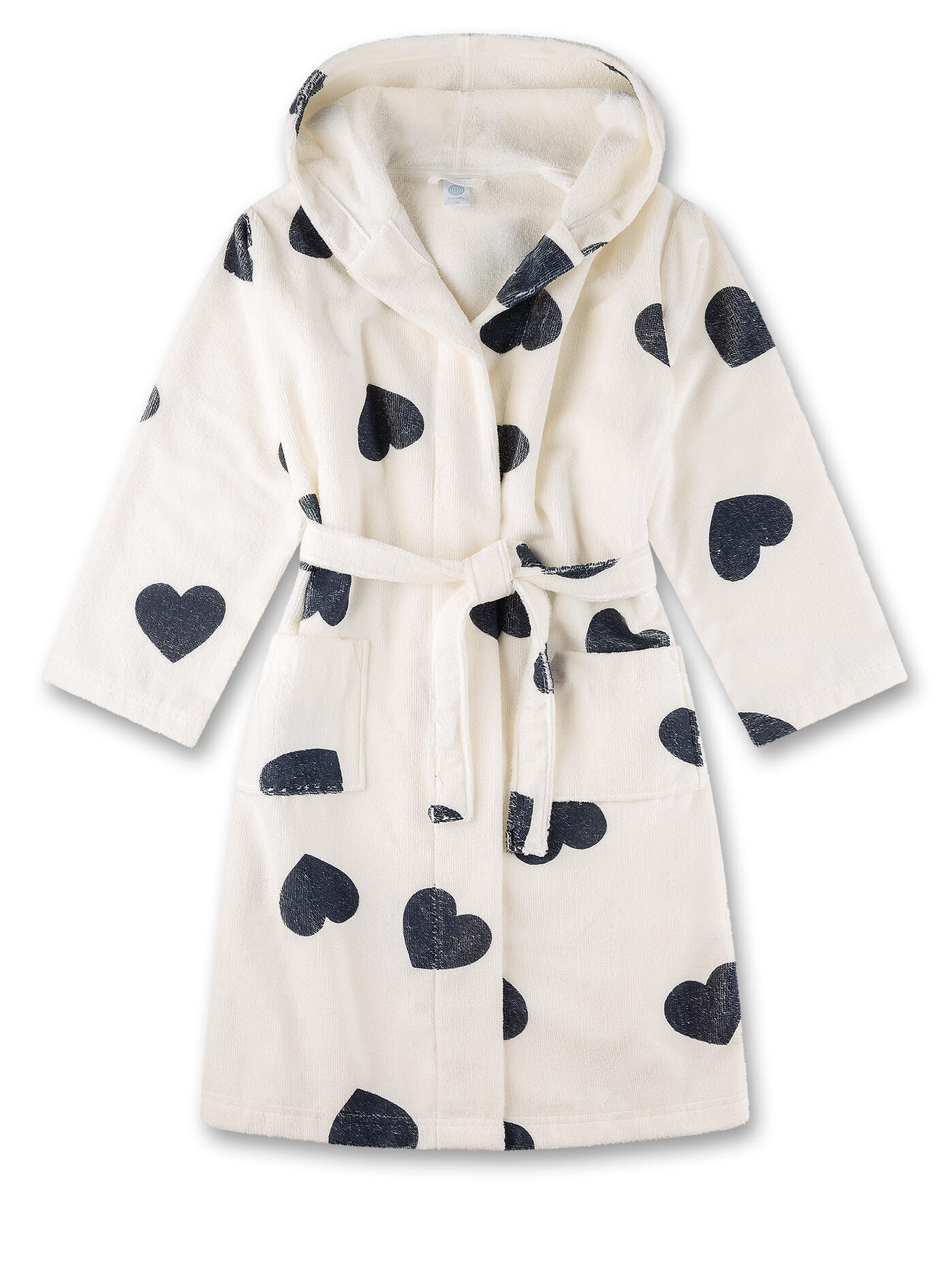 Sanetta - Bademantel/Morningcoat white pebble - Gr. - 164 von Sanetta