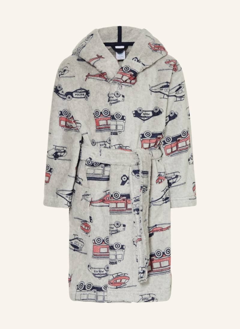 Sanetta Bademantel Mit Kapuze grau von Sanetta