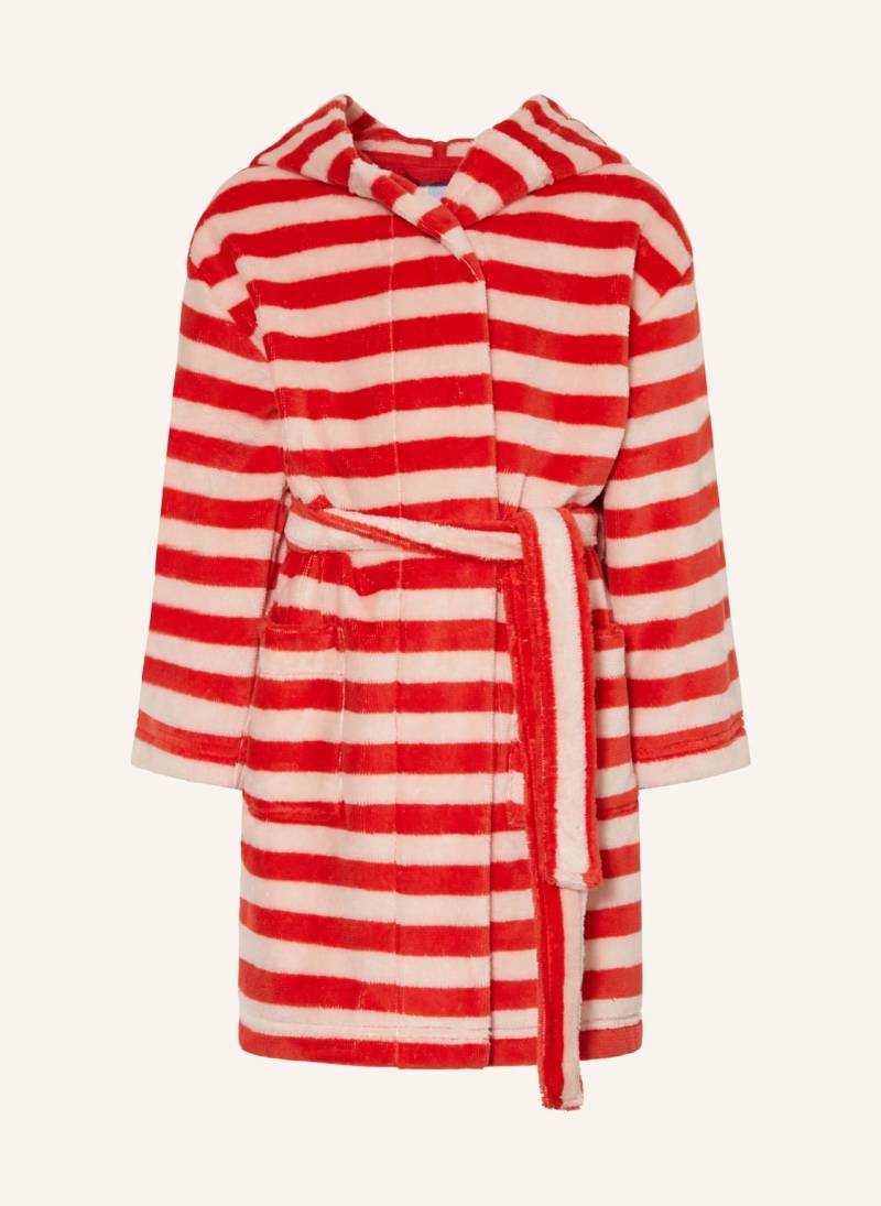 Sanetta Bademantel Mit Kapuze rot von Sanetta