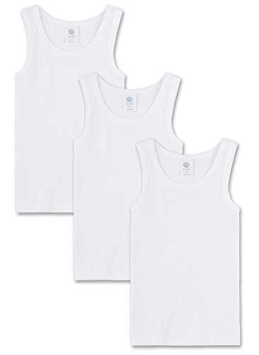 Sanetta Basic Unterhemd 3er Pack, weiß, 116 von Sanetta
