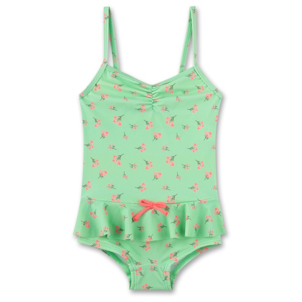 Sanetta - Beach Kids Girls Swimsuit Hip Ruffle - Badeanzug Gr 104;116;128;140;92;98 grün von Sanetta