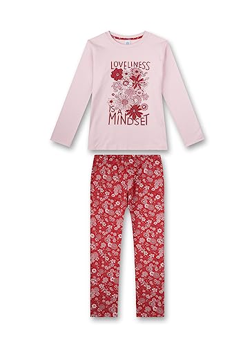 Sanetta Mädchen-Schlafanzug Rosa | Bequemer Schlafanzug für Mädchen lang. | Pyjamaset Größe 176 von Sanetta