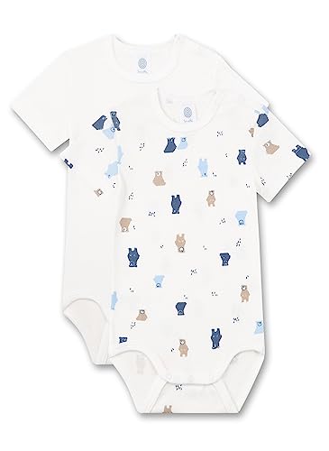 Sanetta Body (Doppelpack) Off-White | Hochwertiger und nachhaltiger Body für Jungen aus Bio-Baumwolle. Inhalt: 2er-Set Baby Body 056 von Sanetta