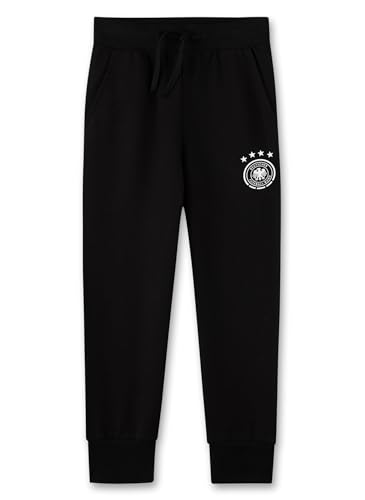 Sanetta DFB-Sweathose Schwarz | Praktische und Bequeme Sweathose aus Baumwoll-Mix für Mädchen & Jungen. Kinder Bekleidung von Sanetta