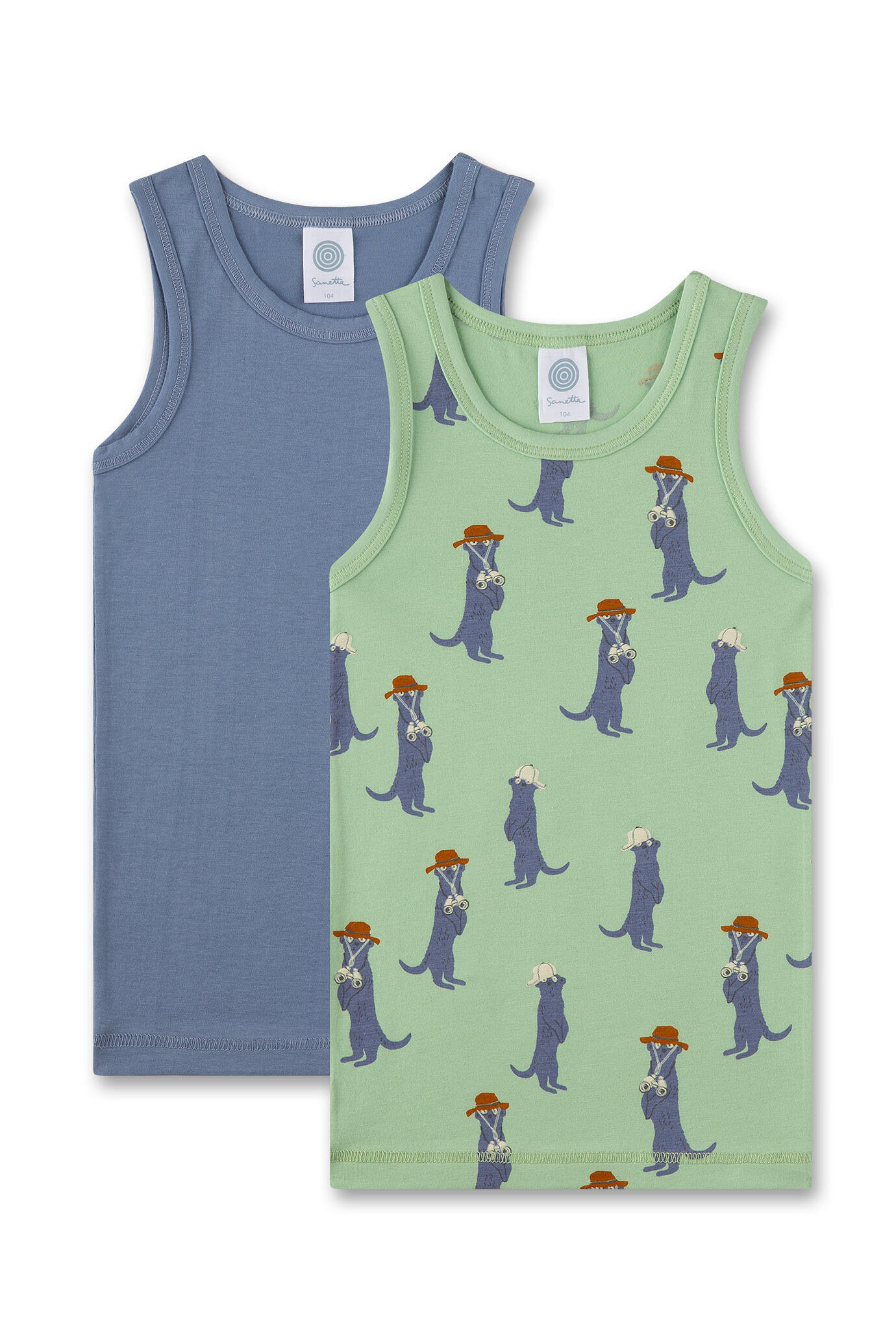 Sanetta - Doppelpack jade green - Gr. - 128 von Sanetta