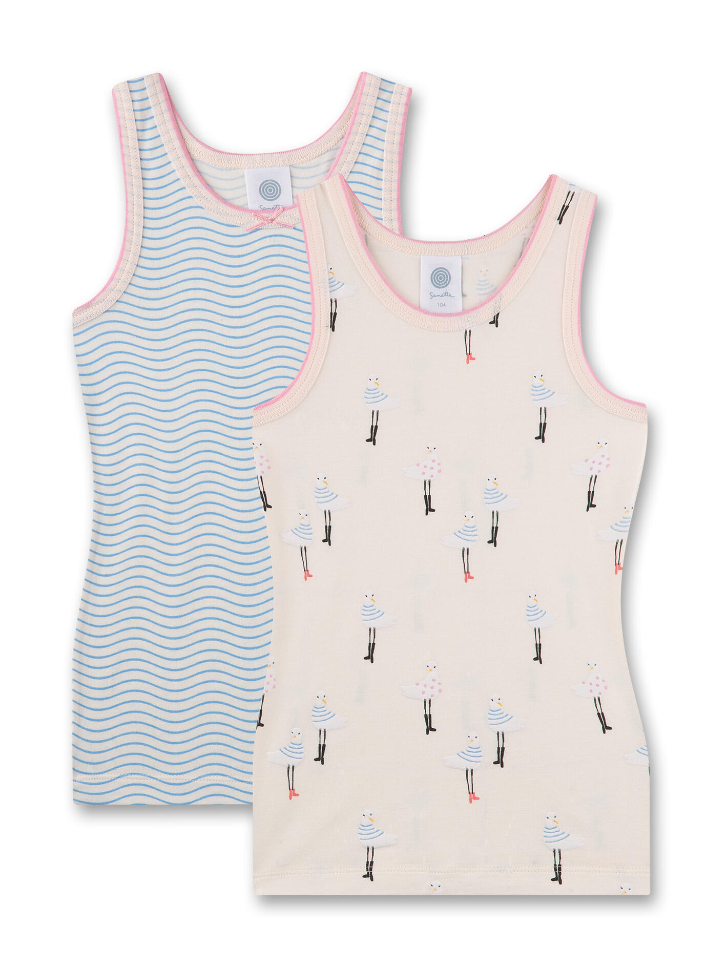 Sanetta - Doppelpack sheer pink - Gr. - 116 von Sanetta