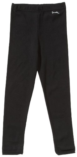 Sanetta Hose lang Feinripp 372500 Unisex - Kinder Unterwäsche/ Lange Unterhosen, Röhre (Skinny), Gr.164, Schwarz(190) von Sanetta