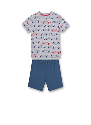 Sanetta Jungen-Schlafanzug Graumelange | Bequemer Schlafanzug für Jungen kurz. | Pyjamaset Größe 116 von Sanetta