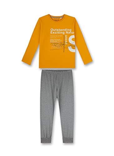 Sanetta Jungen 245336 Pyjamaset, golden Yellow, 140 von Sanetta