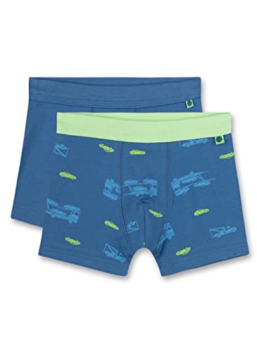 Sanetta Jungen 336069 Doppelpack Shorts, Ocean, 92 (2er Pack) von Sanetta