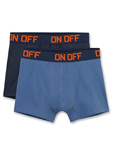 Sanetta Jungen 345029 Pants, Blau (Midnight 5122), 128 (2er Pack) von Sanetta