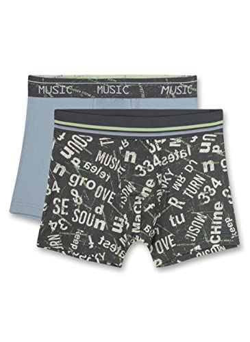 Sanetta Jungen 347655 Doppelpack Hipshort, Iron, 128 (2er Pack) von Sanetta