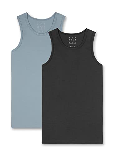 Sanetta Jungen 347668 Unterwäsche, Iron, 128 (2er Pack) von Sanetta