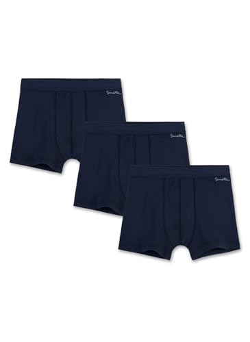 Sanetta Jungen-Shorts (Dreierpack) | Hochwertige und nachhaltige Unterhose für Jungen aus Bio-Baumwolle. Inhalt: 3er Set Unterwäsche für Jungen 128 von Sanetta