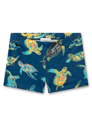 Sanetta Jungen-Badehose blau Schildkröte | Bequeme und schnell trocknende Badehose aus recyceltem Polyester-Mix für Jungen. Bademode für Kinder von Sanetta