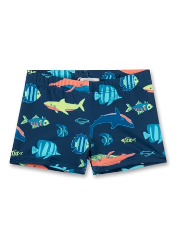 Sanetta Jungen-Badehose Dunkelblau | Bequeme und schnell trocknende Badehose aus recyceltem Polyester für Jungen. Bademode für Kinder von Sanetta