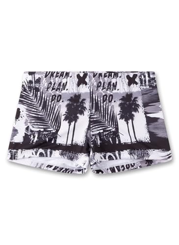 Sanetta Jungen-Badehose schwarz | Bequeme und schnell trocknende Badehose aus recyceltem Polyester-Mix für Jungen. Bademode für Kinder von Sanetta