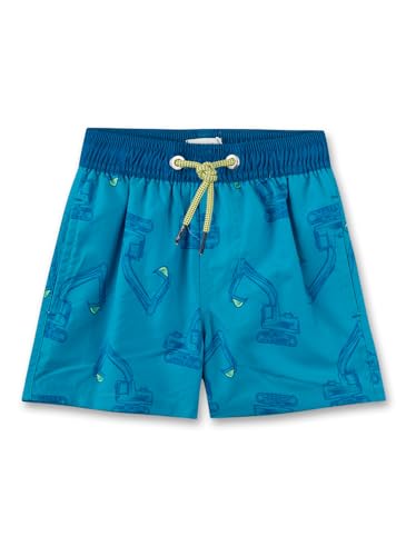 Sanetta Jungen-Badeshorts Blau | Bequeme und schnell trocknende Badehose aus recyceltem Polyester für Jungen. Bademode für Kinder 104 von Sanetta