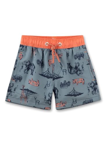 Sanetta Jungen-Badeshorts Grau | Bequeme und schnell trocknende Badehose aus recyceltem Polyester für Jungen. Bademode für Kinder 128 von Sanetta