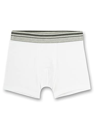 Sanetta Jungen-Hipshorts Weiß | Hochwertige und nachhaltige Unterhose für Jungen aus Baumwolle. Unterwäsche für Jungen 128 von Sanetta
