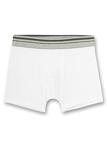 Sanetta Jungen-Hipshorts Weiß | Hochwertige und nachhaltige Unterhose für Jungen aus Baumwolle. Unterwäsche für Jungen 176 von Sanetta