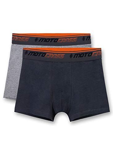 Sanetta Jungen DP Hipshort 345604+345605 Shorts, Grau (Shark 1397), 140 (2er Pack) von Sanetta