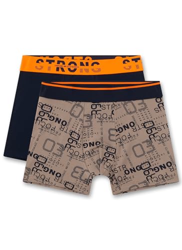 Sanetta Jungen-Hipshorts (Doppelpack) Dunkelblau | Hochwertige und nachhaltige Unterhose für Jungen aus Bio-Baumwolle. Inhalt: 2er Set Unterwäsche für Jungen 140 von Sanetta