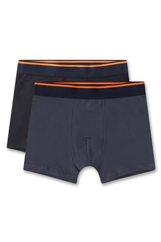 Sanetta Jungen-Hipshorts (Doppelpack) dunkelblau | Hochwertige und nachhaltige Unterhose für Jungen aus Baumwoll-Mix. Inhalt: 2er Set Unterwäsche für Jungen 152 von Sanetta