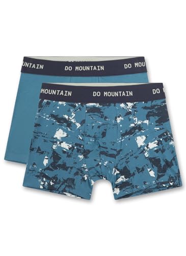Sanetta Jungen-Hipshorts Blau | Hochwertige und nachhaltige Unterhose für Jungen aus Bio-Baumwolle. Inhalt: 2er Set Unterwäsche für Jungen 140 von Sanetta