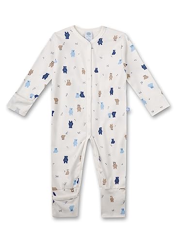 Sanetta Jungen-Overall Beige | Praktischer und bequemer Strampler aus weicher Bio-Baumwolle für Jungen. | Babyoverall Größe 098 von Sanetta