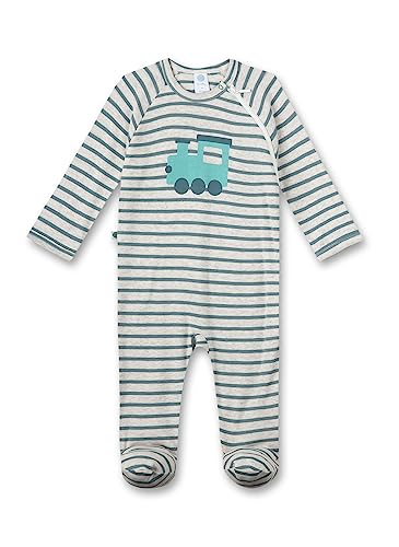 Sanetta Jungen-Overall Beigemelange | Praktischer und bequemer Strampler aus weicher Bio-Baumwolle für Jungen. | Babyoverall Größe 050 von Sanetta