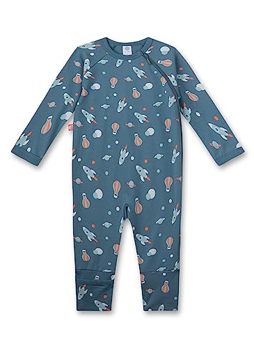 Sanetta Jungen-Overall Blau | Praktischer und bequemer Strampler aus weicher Bio-Baumwolle für Jungen. | Babyoverall Größe 062 von Sanetta