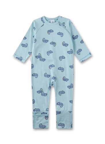 Sanetta Jungen-Overall Hellblau | Praktischer und bequemer Strampler aus Bio-Baumwolle für Jungen. Baby Overall 050 von Sanetta