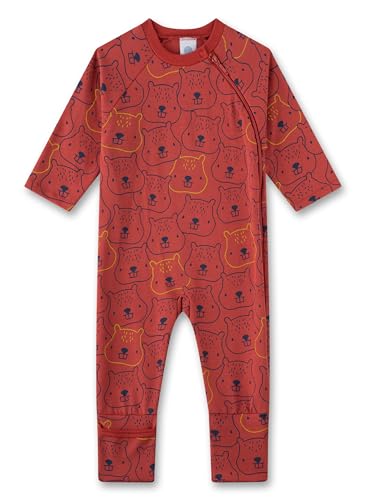 Sanetta Baby-Jungen 222077 Overall Long, Allover, rot, 80 von Sanetta