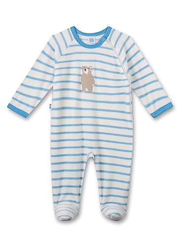 Sanetta Jungen-Overall aus Nicki | Kuscheliger und bequemer Strampler aus weichem Nicki für Jungen. | Babyoverall Größe 068 von Sanetta