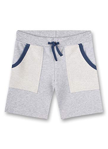 Sanetta Jungen Pants Shorts, hellgrau Melange, 128 von Sanetta