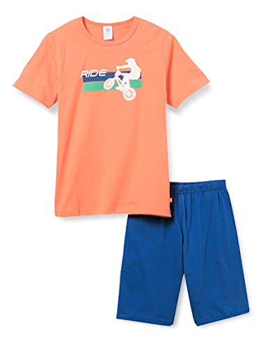 Sanetta Jungen Pyjama Short Baby-und Kleinkind-Schlafanzüge, orange County, 104 von Sanetta