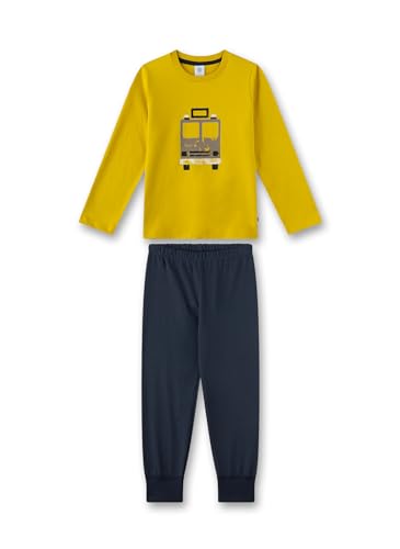 Sanetta Jungen-Schlafanzug Grün | Hochwertiger und bequemer Schlafanzug aus Bio-Baumwolle für Jungen. Langarm Schlafanzug mit Feuerwehrauto-Motiv | Pyjamaset für Jungen Sanetta Jungen-Schlafanzug Grün | Hochwertiger und bequemer Schlafanzug aus Bio-Baumwolle für Jungen. Langarm Schlafanzug mit Feuerwehrauto-Motiv | Pyjamaset für Jungen von Sanetta
