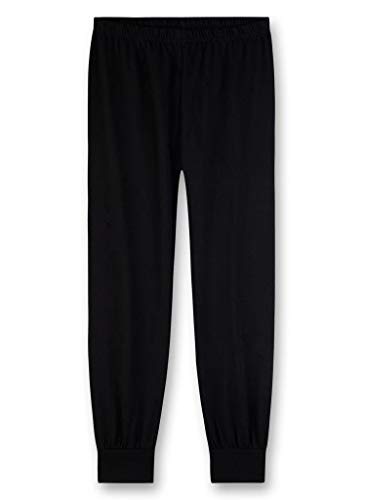 Sanetta Jungen Schlafanzughose Pants, Schwarz (super Black 10015) 104 von Sanetta