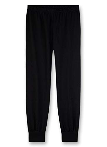 Sanetta Jungen Schlafanzughose Pants, Schwarz (super Black 10015) 116 von Sanetta