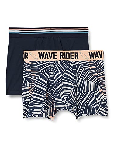 Sanetta Jungen Shorts im Doppelpack, Dunkelblau /hellgrau melange,176 von Sanetta