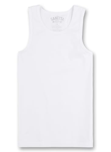 Sanetta Jungen Unterhemd, Weiß (White 10), 140 von Sanetta