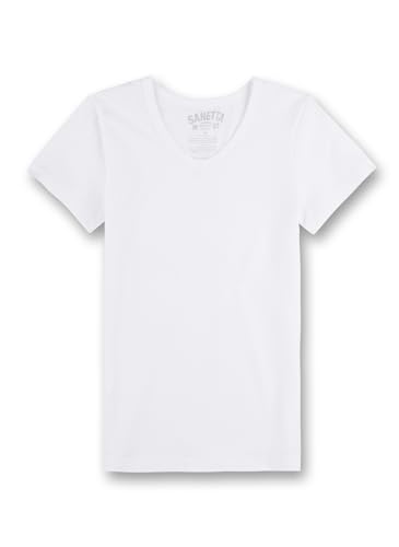 Sanetta Jungen 344685 Unterhemd, Weiß (White 10), 176 von Sanetta