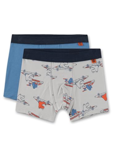 Sanetta Jungen 336786 Doppelpack Shorts, Light Grey, 92 EU Sanetta Jungen 336786 Doppelpack Shorts, Light Grey, 92 EU von Sanetta
